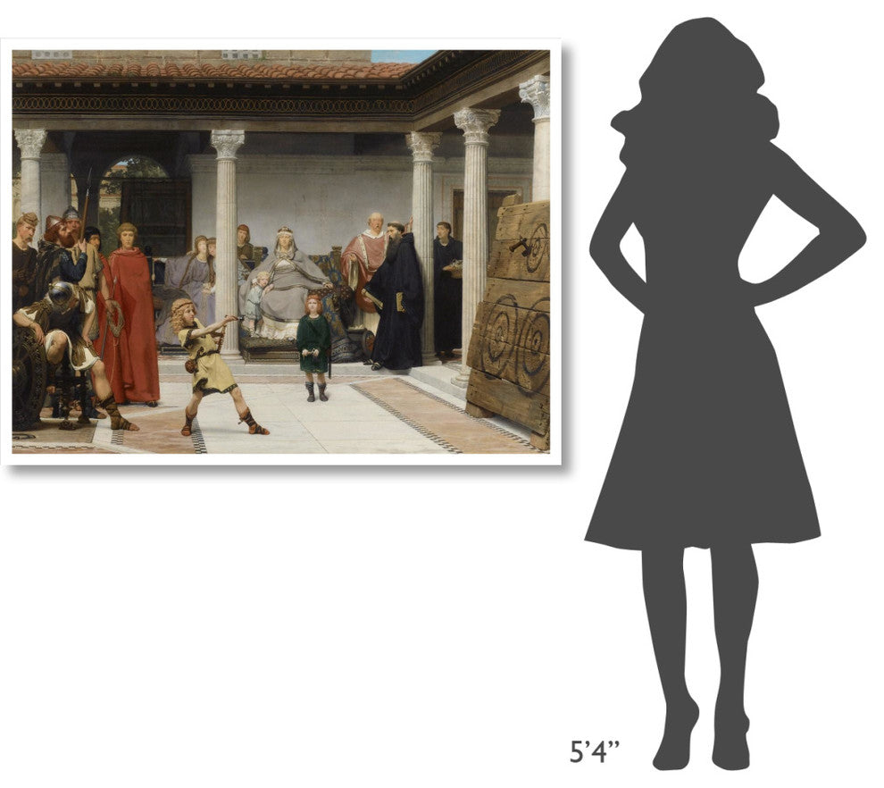 "The Education of the Children of Clovis, 1861" Paper Art, 50"x38"