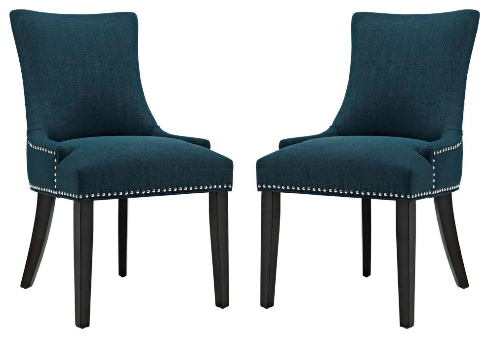 Azure Marquis Dining Side Chair Fabric Set of 2