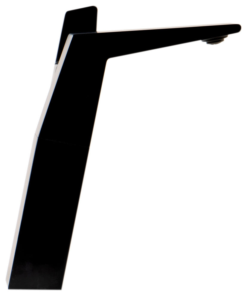 Black Matte Single Hole Tall Bathroom Faucet