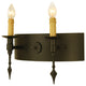 18"W Warwick 2 Lt Wall Sconce