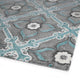 Peranakan Tile Collection Spa 5' x 8' Rectangle Indoor-Outdoor Area Rug