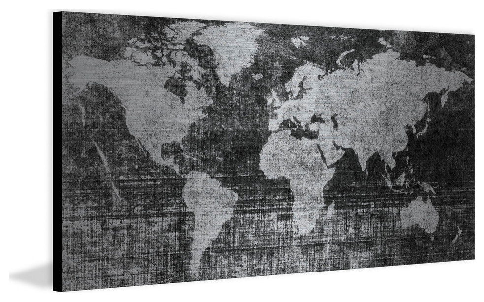 "Lost in the World 2" Painting Print on Brushed Aluminum, 24x12