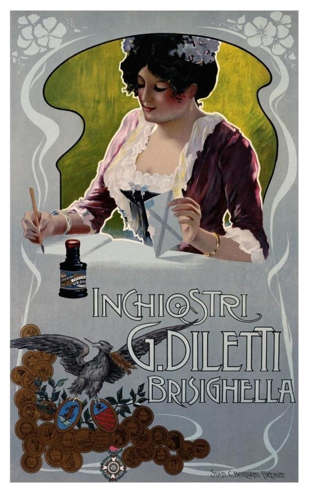 "Inchiostri G Diletti" Digital Paper Print by Unknown, 29"x46"