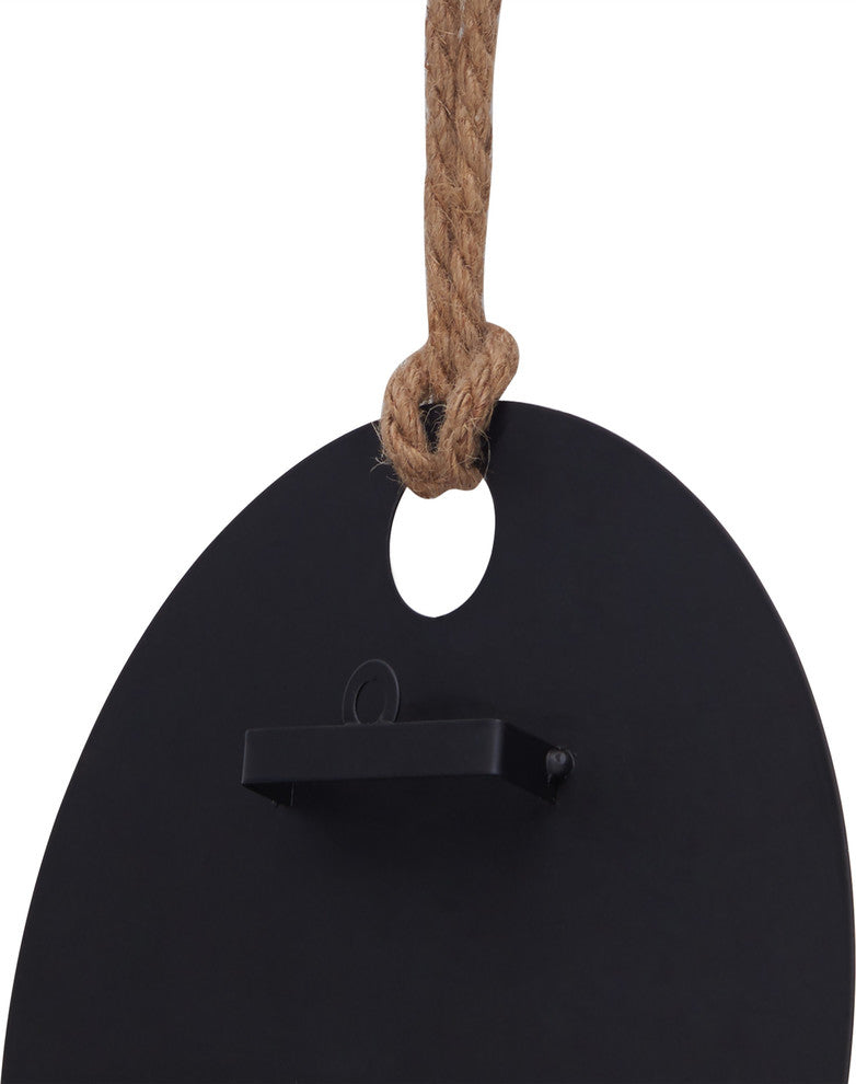 Round Pillar Candle Sconce With Rope