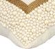 Ivory Decorative Pillow Covers 14"x14" Silk, Essence Of Pearl