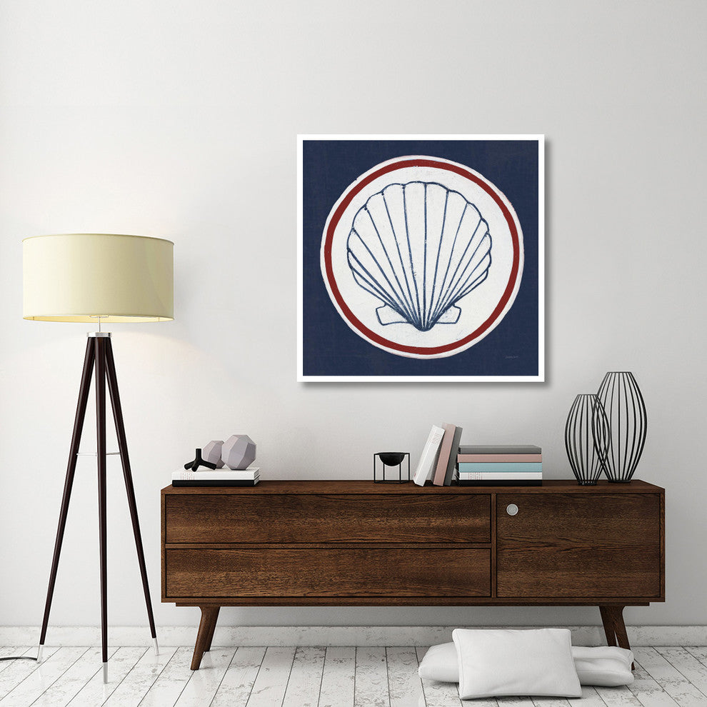 "Summer Shells II Nautical" Digital Paper Print by Kathrine Lovell, 42"x42"