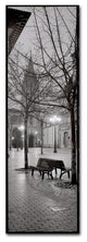 Alan Blaustein ''Oviedo Cathedral y Bancs'' Canvas Art, 16x47