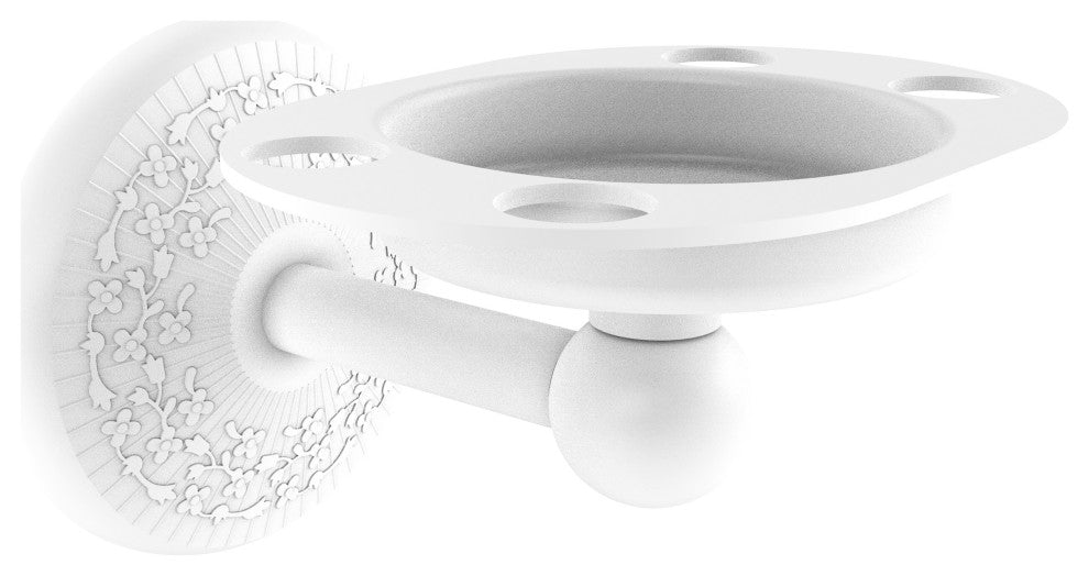 Monte Carlo Tumbler and Toothbrush Holder, Matte White