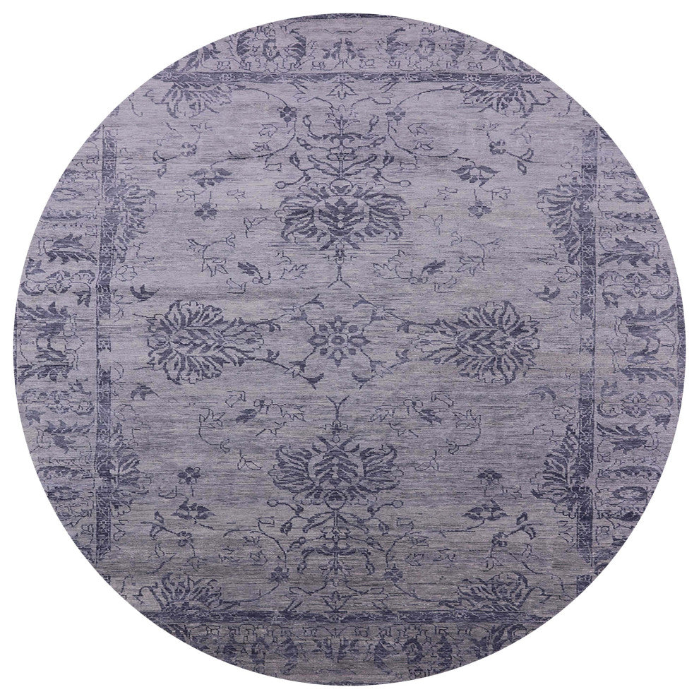 Ahgly Company Indoor Round Mid-Century Modern Area Rugs, 7' Round