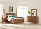Modus Adler 4 Piece E King Bedroom Set With Nightstand, Natural Walnut