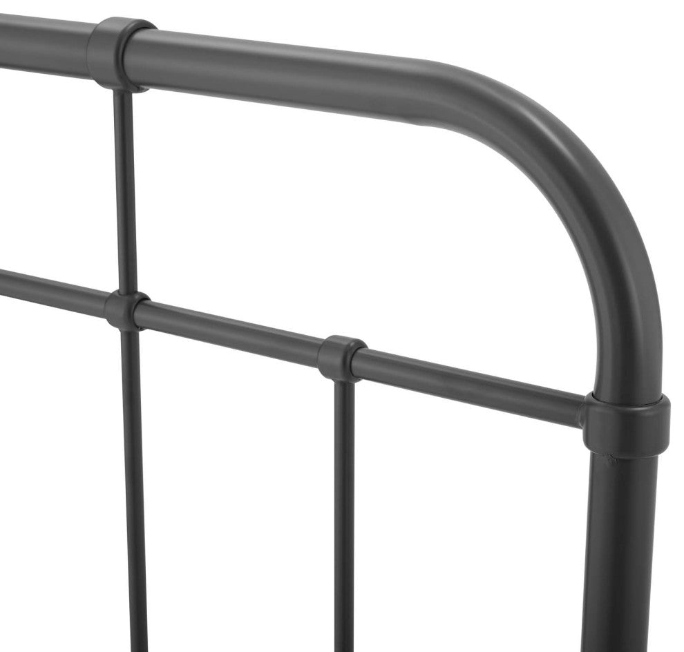 Headboard, Twin Size, Metal, Grey Gray, Modern Contemporary, Bedroom Master