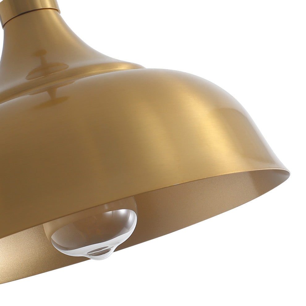 1-Light Metal Style Ceiling Light Industrial Pendant, Bronze