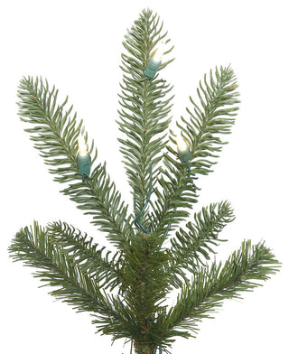 Vickerman Alberta Spruce Artificial Christmas Tree, Warm White, 7.5'
