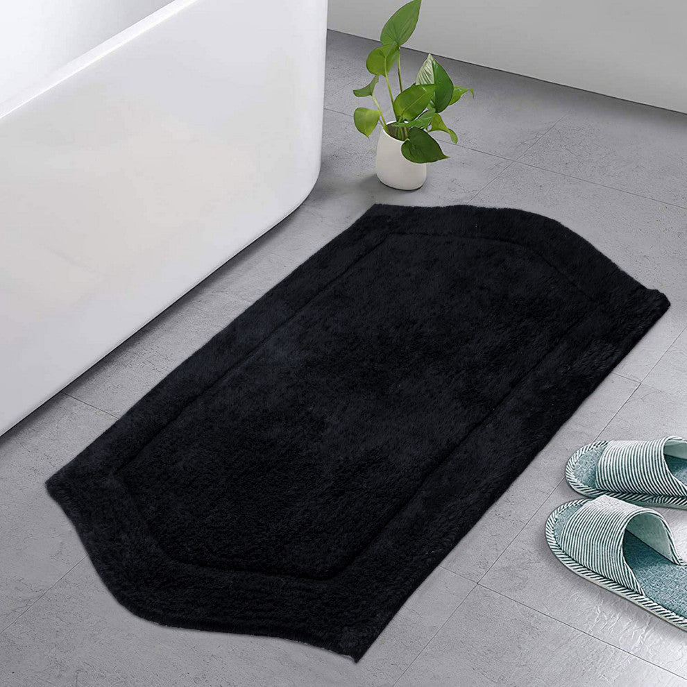 Waterford Bath Rug, 24"x40", Black