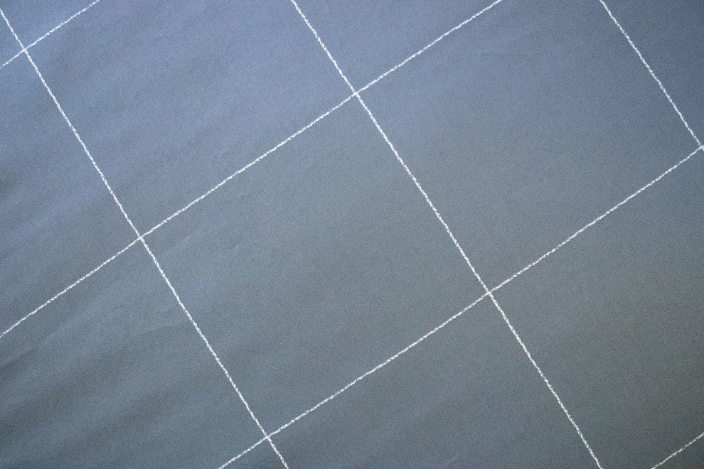 Windowpane 400 TC 100% Matte Sateen Cotton Sheet Set, Charcoal, California King