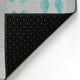 Indoor/Outdoor Seabreeze SZ15 Teal Machine Washable 1'8" x 2'6" Rug