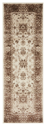 Unique Loom Cream Lincoln Rushmore 2' 0 x 6' 0 Runner Rug