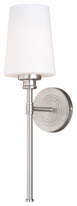 Vaxcel Lighting W0355 Clark 1 Light 19" Tall Wall Sconce - Satin Nickel