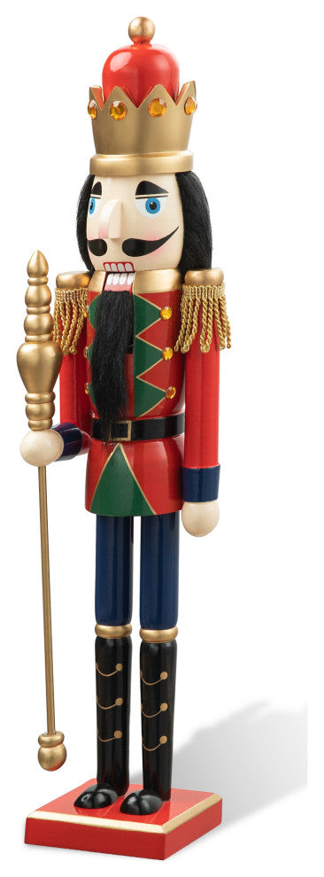24"H Wooden Christmas King Nutcracker