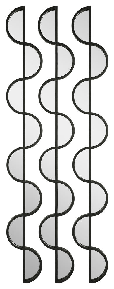 Uttermost Wisp Mirrored Iron Wall Decor, 3-Piece Set