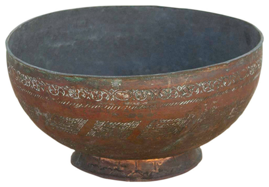 19th Century Indian Copper Bowl