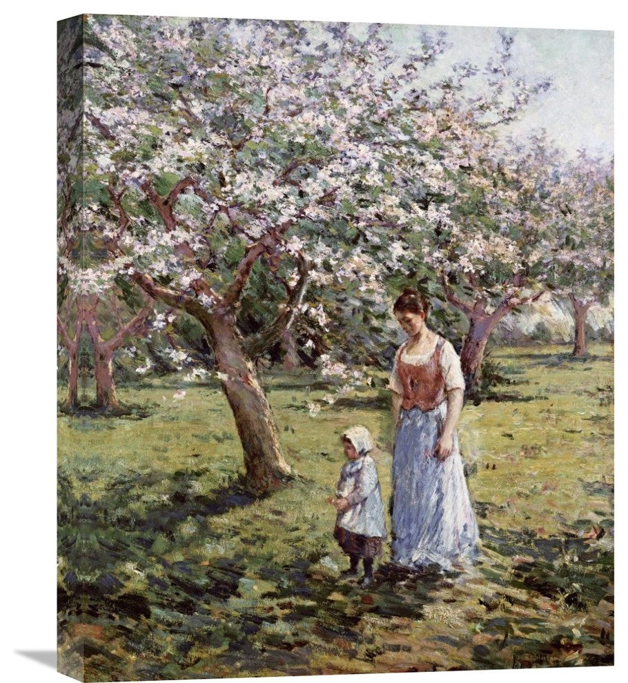 "Promenade Among The Blossoms" Canvas Giclee by Theodore Robinson, 18"x22"