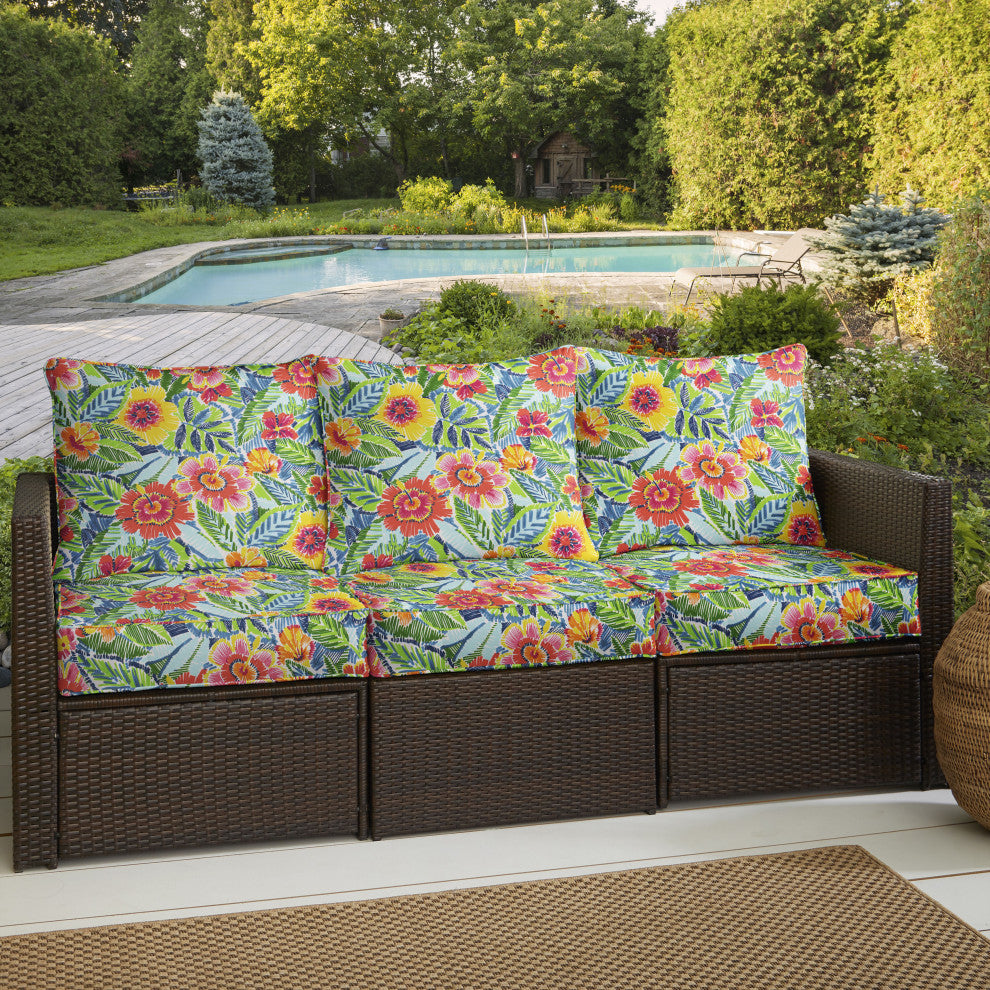 Sorra Home Pensacola Multi Deep Seating Pillow and Cushion Set 27"x29"x5"