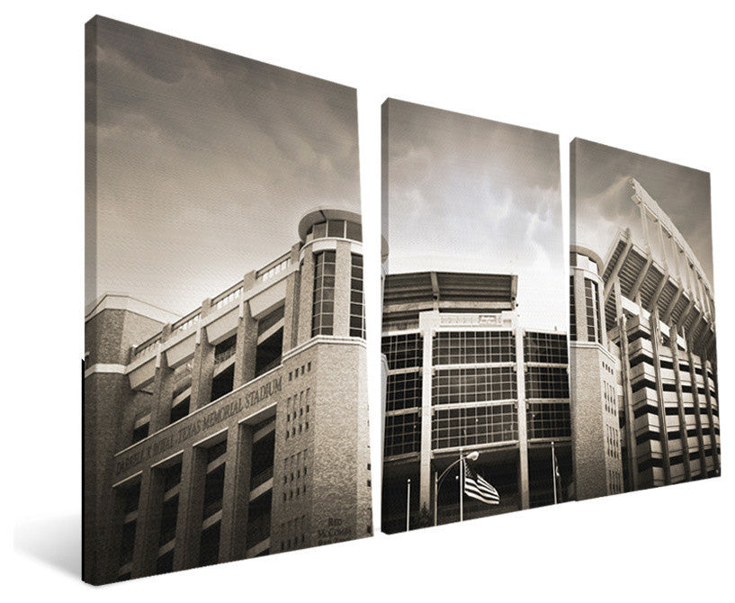 University of Texas Longhorns Texas Memorial Stadium Canvas Print, 24"x48"