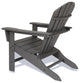 Polywood South Beach 4-Piece Adirondack Set, Sunset Red