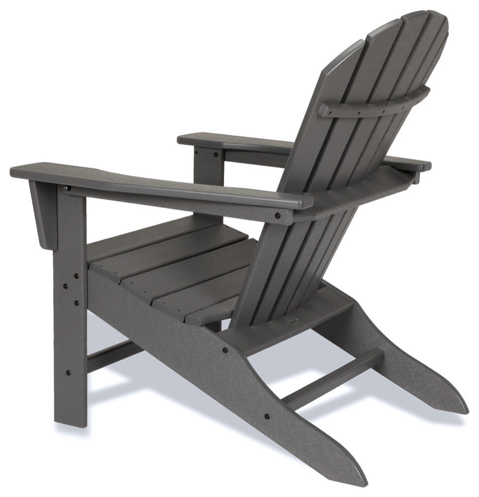 Polywood South Beach 4-Piece Adirondack Set, Sunset Red