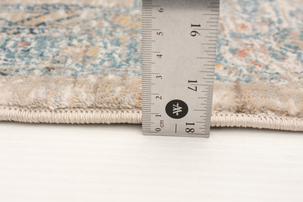 eCarpetGallery Living Room Rug, Beige, 5'3" x 6'7"