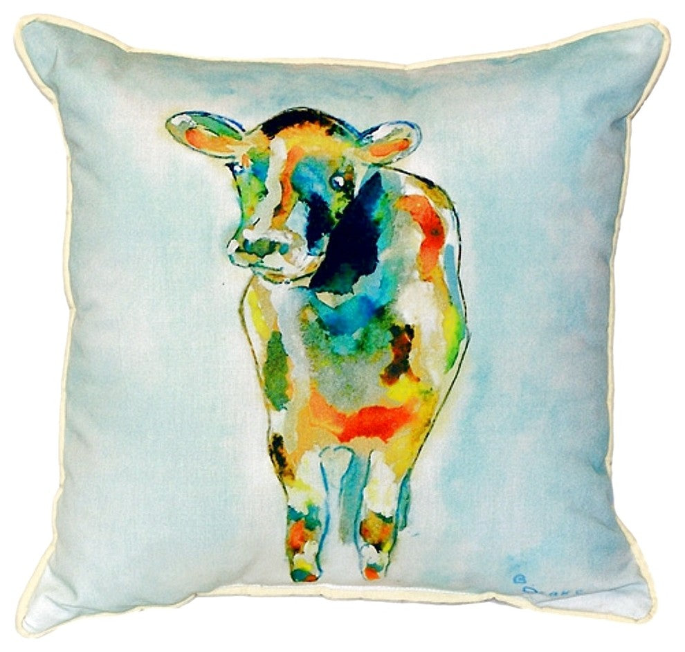 Betsy's Cow Large Indoor/Outdoor Pillow 18x18