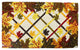 Leaves And Lattice Vinyl Back Coir Doormat 18"x30"
