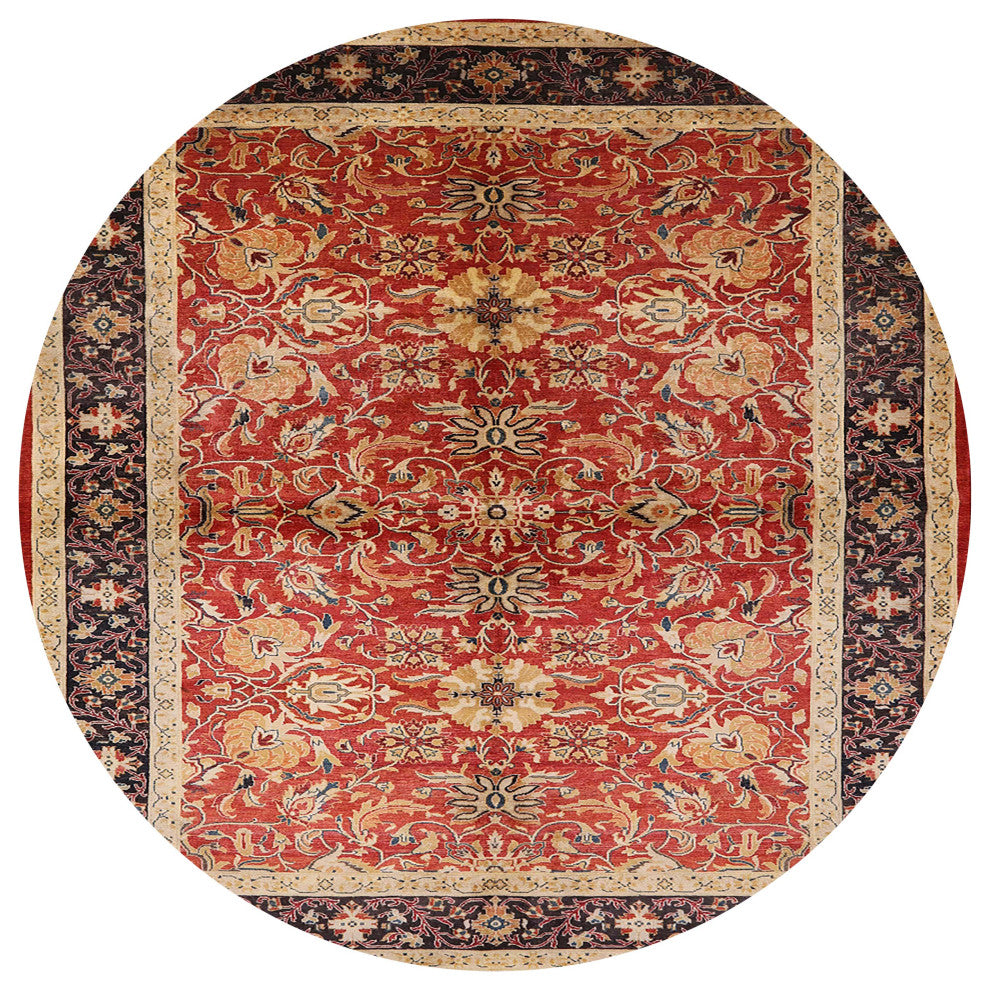 Ahgly Company Indoor Round Mid-Century Modern Area Rugs, 8' Round