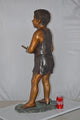 A Boy Holding A Garden Hose Bronze Statue Fountain