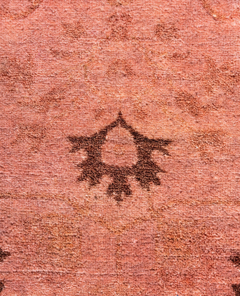 Overdyed One-of-a-Kind Hand-Knotted Area Rug Pink, 3' 1" x 5' 3"