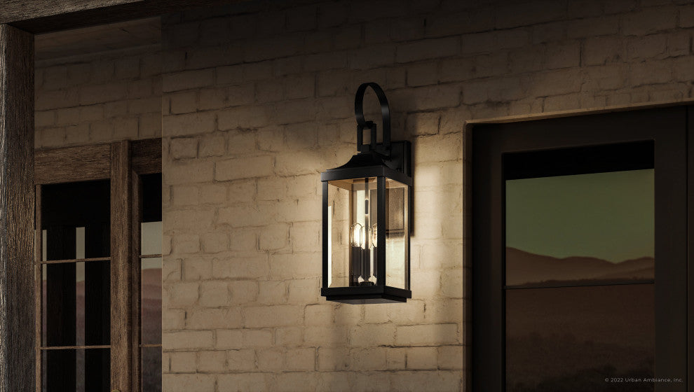 Luxury Transitional Wall Sconce, Midnight Black