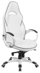 High Back Vinyl Executive Swivel Office Chair With Black Trim