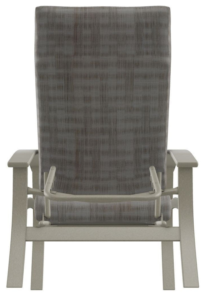 Belle Isle Cushion Outdoor Adjustable Back Chair, Illusion Plaid Birch/Storm