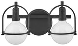 Hinkley Lighting 53772 Somerset 2 Light 16"W Bathroom Vanity - Black