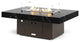 FirePit Table, 48"x34"x17", Natural Gas, Laminam Nero Marquina Brushed, Bronze