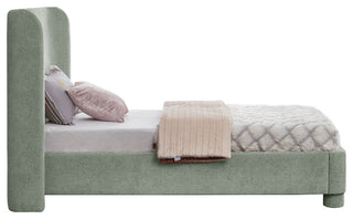 Penny Bed, Green, Twin, Chenille Fabric