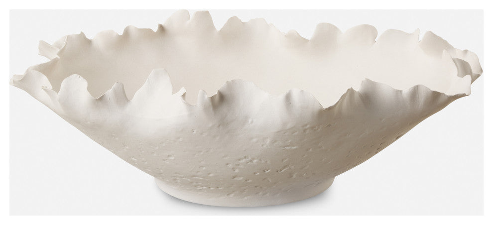 Uttermost - 18154 - Bowl - Blossom - Matte Off-white