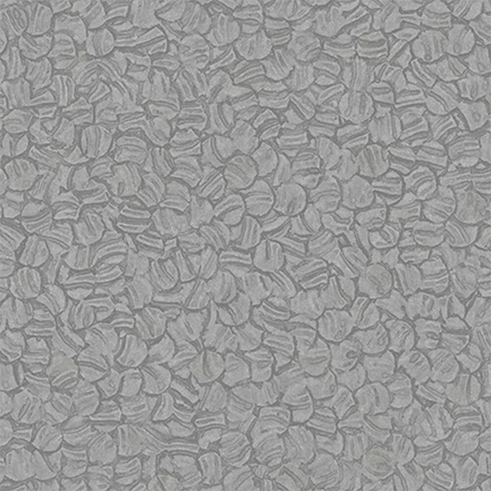 Alpha, Modern Trendy Stone Solid Embossed Wallpaper, Gray, Sample