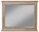Alpine Furniture Melbourne Wood Mirror in French Truffle (Brown)