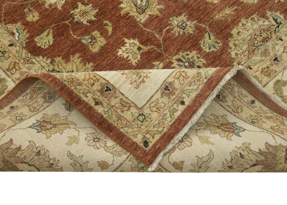 Rug N Carpet - Hand-Knotted Oriental 12' 0" x 15' 1" Large Oushak Area Rug