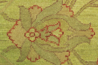 Overdyed Chobi Yusuf Green/Rust Rug, 8'4x9'4