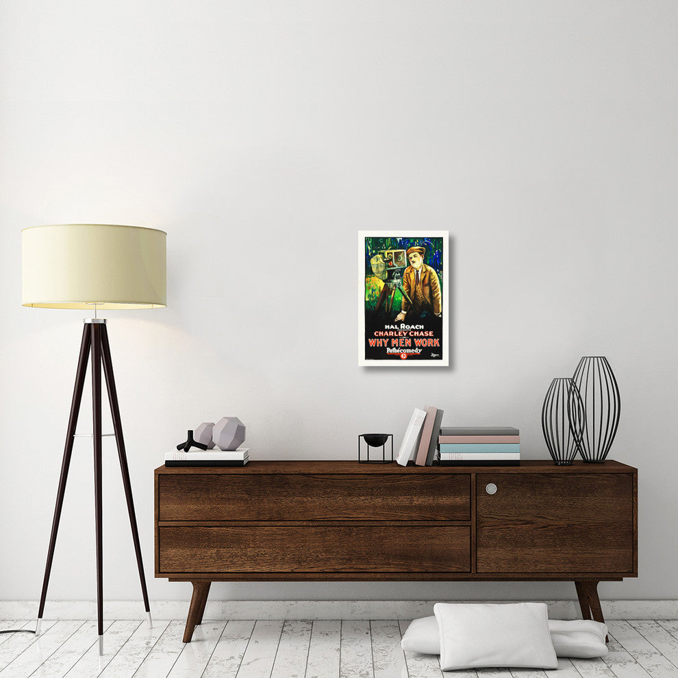 "Why Men Work" Stretched Canvas Giclee by Hollywood Photo Archive, 16"x24"