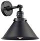 Briarcliff 1-Light LED Sconce, Matte Black, Shade: Matte Black