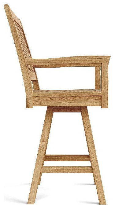Anderson Teak CHB-S087 Rialto Swivel Bar Armhair